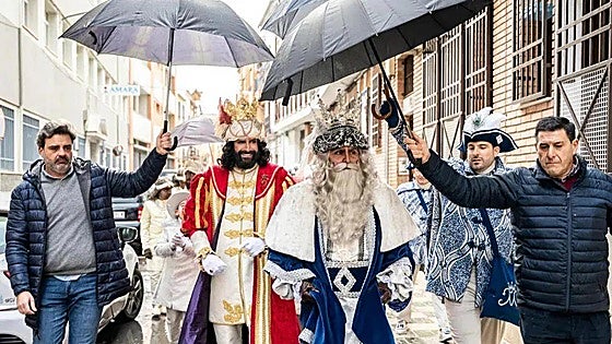 Where did the Three Kings deliver the most rain in Malaga province overnight?