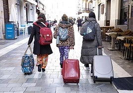 Tourists in Malaga last year.