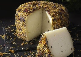 The winning cured goat's cheese from El Pastor del Torcal that beat off the competition.