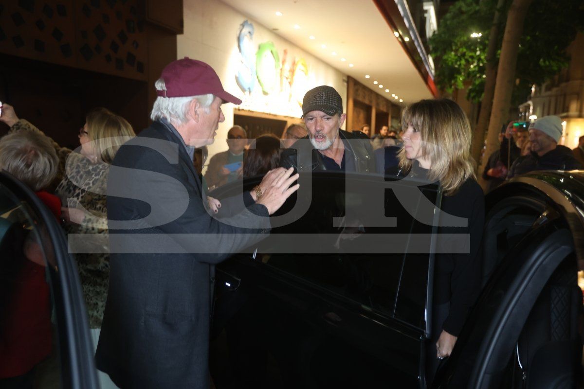 Hollywood star Richard Gere in Malaga to see Antonio Banderas' production of Gypsy