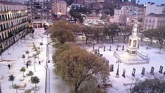 In pictures, the historic hailstorm five years ago that turned Malaga city centre white