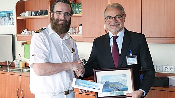 AIDAdiva cruise ship makes first visit to Gibraltar