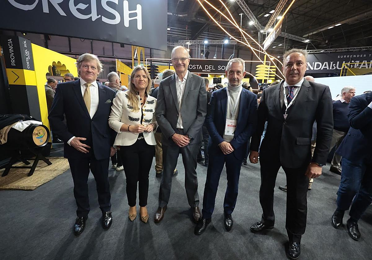 Representatives of the Costa del Sol's hospitality industry at Fitur in Madrid.