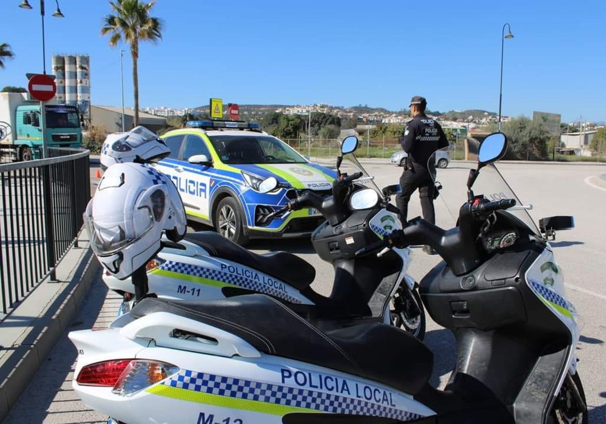 Motorbikes currently used by the Mijas Local Police.