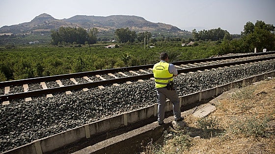 Malaga's inland local railway line undergoes renewal works to to increase frequency of travel