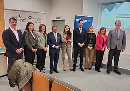 Representatives of the BCC, businesses, local authorities and the British Embassy at the event on Tuesday.