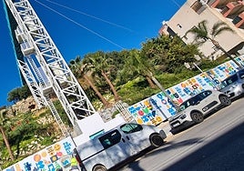 Structure of the lift in La Batería park.