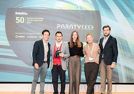 Moment from the award ceremony at Paraty Tech.