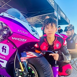 Josh Wood, a promising young motorcyclist.