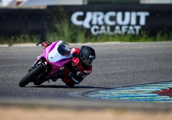 Josh Wood on a racing circuit.