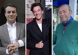 Huesa, Benítez and Rincón, from left to right, three of the award winners.