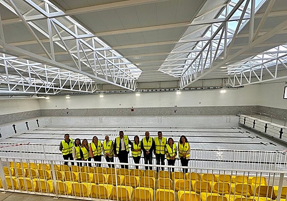 File image taken when it was originally announced that the swimming pool was completed in October 2023.