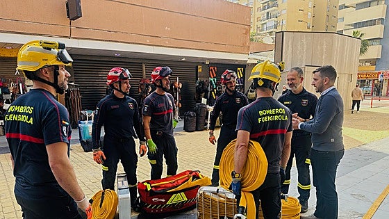 Fuengirola fire brigade stages simulated emergency scenario