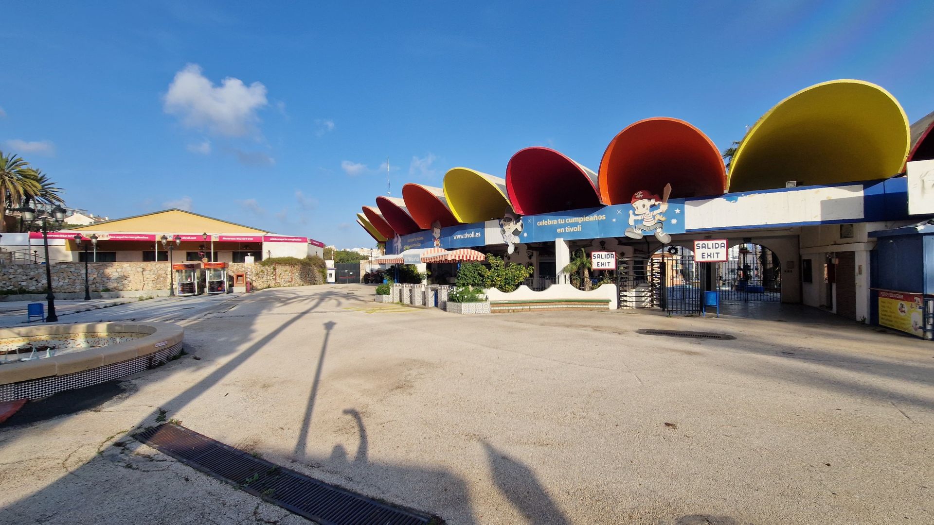 This is the state of the famous Tivoli amusement park on the Costa del Sol, in pictures