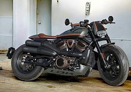 The customised Harley Davidson