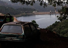 Photo taken on Tuesday shows the current level of La Concepción near Marbella, which is at 76% of its capacity.