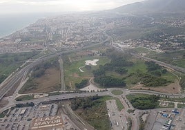 Aerial view of Campamento Benítez.