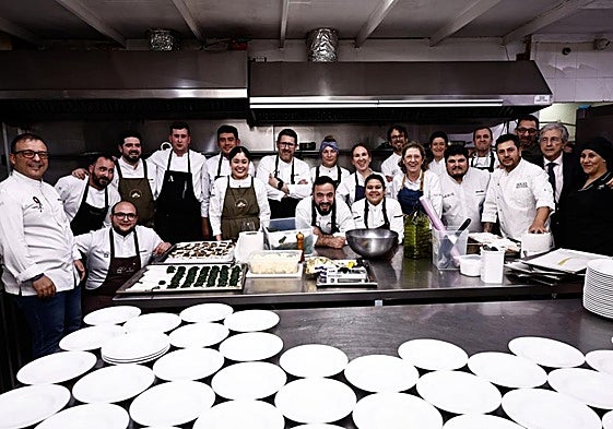 The chefs who prepared the dinner on Saturday.