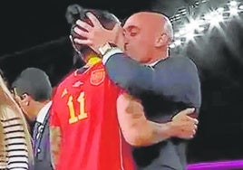 The infamous kiss.