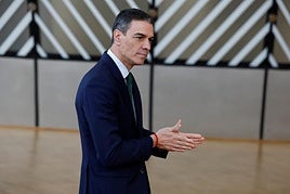 Spanish Prime Minister Pedro Sánchez in Brussels on Thursday