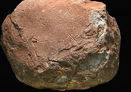 Stone block with graffiti more than 200,000 years old found in Marbella.