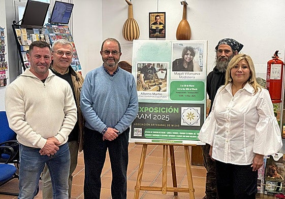 Inauguration of this month's exhibition.