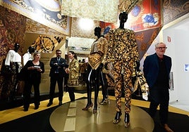 The Versace retrospective exhibition in Malaga.