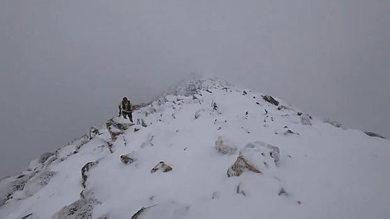 Snow covers the mountains in Malaga province