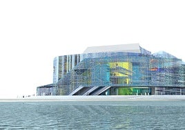 Recreation of the Auditorium on the San Andrés port platform.