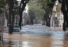 Image of the main street in Campanillas this Tuesday. Video: The old N-340 in Torrox-Costa.
