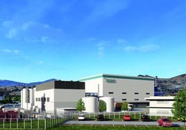 Computer generated image of the future IMEC building.