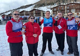 The Special Olympics team.