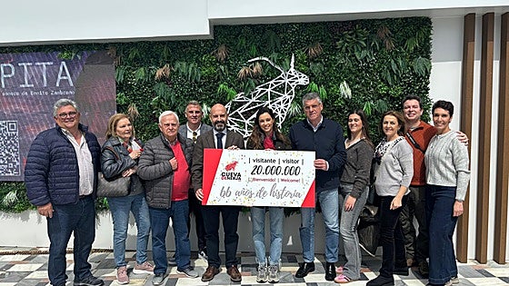 Nerja Cave welcomed its twenty millionth visitor
