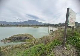 La Viñuela reservoir in the Axarquía is currently at 44.81% of its capacity