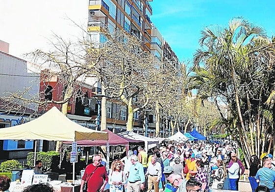 A previous cheese and wine fair in Torre del Mar.
