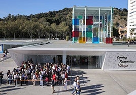 The iconic cube at the Centre Pompidou Málaga has become a symbol of the city's cultural provision.