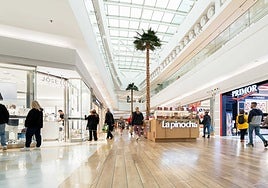 View of the Miramar shopping centre in Fuengirola.