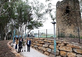 Marbella's councillor for planning on a visit to the area.