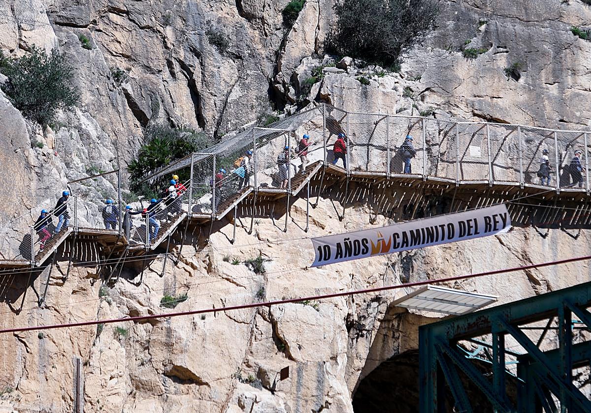 Work begins on new Caminito del Rey suspension footbridge, the longest in Spain