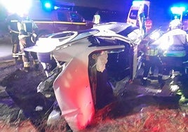 State of the wrecked vehicle.