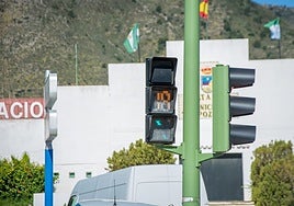 One of the new acoustic devices on a pedestrian crossing in the town.