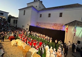 Image of a re-enactment of the 4th of July in Macharaviaya.