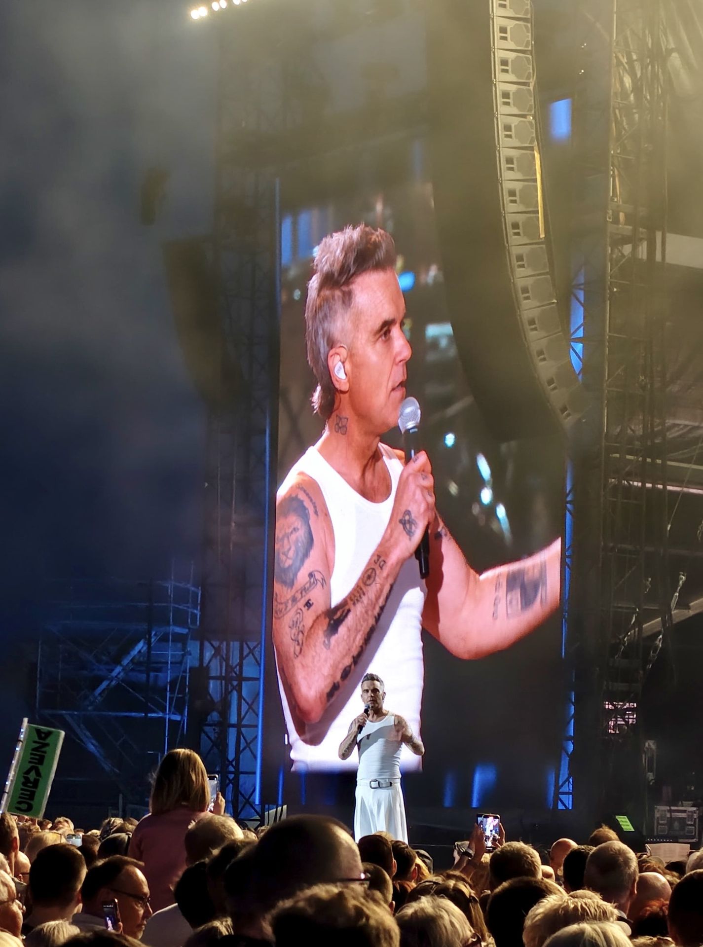 Robbie Williams' exclusive concert in Malaga port, in pictures