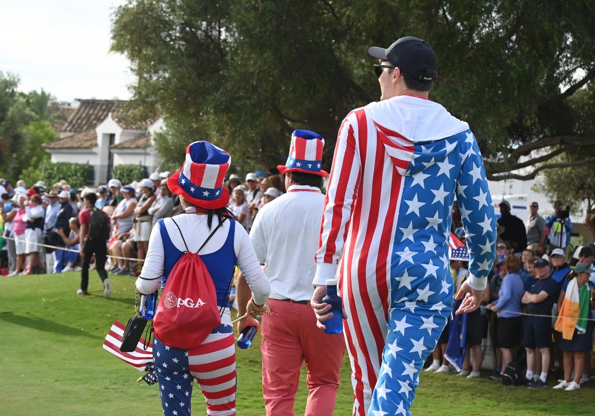 File image of the Solheim Cup golf tournament staged in 2023 between Europe and the USA.