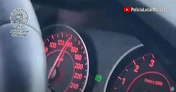 Video: Young driver slapped with eight-month ban and big fine for doing 140 km/h on Malaga fairground
