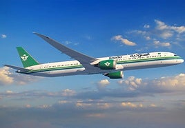 Saudia Airlines aircraft.