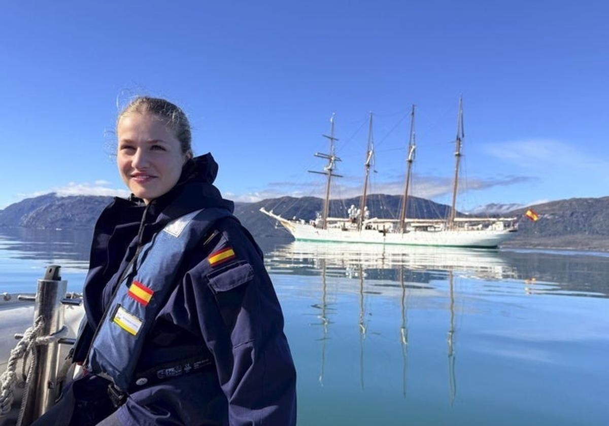Spain's Princess Leonor reaches halfway point of naval training voyage