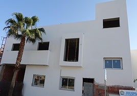 View of the building being constructed by Afesol.