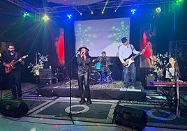 The Chain performing their tribute show earlier this year.