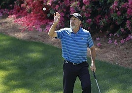 Olazabal, at the recent Masters Tournament at Augusta.